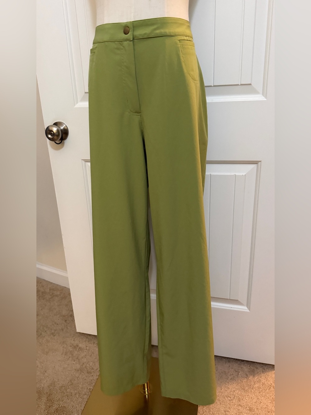 Zenergy by Chico’s Wide Leg Pants in Olive Green Sz 2 (12)